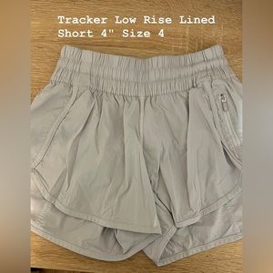 Lululemon Tracker Short 4" Size 6 White